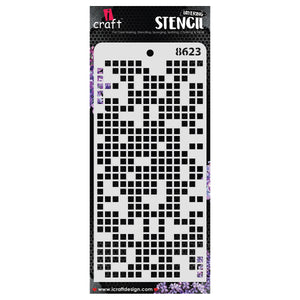 iCraft Multi-Surface Stencils - Perfect for Walls, DIY & Resin Art Projects | Reusable | Layering 4" x 8" Stencil-8623
