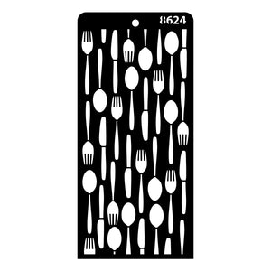 iCraft Multi-Surface Stencils - Perfect for Walls, DIY & Resin Art Projects | Reusable | Layering 4" x 8" Stencil-8624
