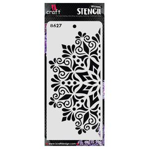 iCraft Multi-Surface Stencils - Perfect for Walls, DIY & Resin Art Projects | Reusable | Layering 4" x 8" Stencil-8627