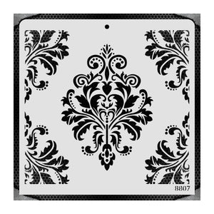 iCraft Multi-Surface Stencils - Perfect for Walls, DIY & Resin Art Projects | Reusable |12" x 12" Stencil-8807
