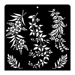 iCraft Multi-Surface Stencils - Perfect for Walls, DIY & Resin Art Projects | Reusable |12" x 12" Stencil-8813