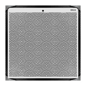 iCraft Multi-Surface Stencils - Perfect for Walls, DIY & Resin Art Projects | Reusable |12" x 12" Stencil-8822