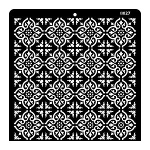 iCraft Multi-Surface Stencils - Perfect for Walls, DIY & Resin Art Projects | Reusable |12" x 12" Stencil-8827