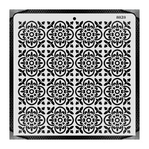 iCraft Multi-Surface Stencils - Perfect for Walls, DIY & Resin Art Projects | Reusable |12" x 12" Stencil-8828