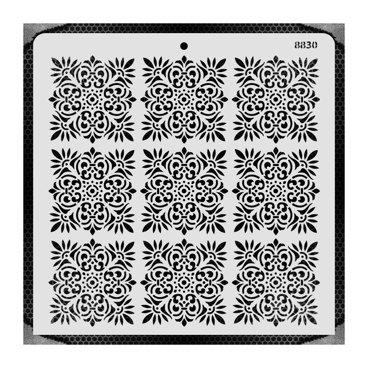 iCraft Multi-Surface Stencils - Perfect for Walls, DIY & Resin Art Projects | Reusable |12" x 12" Stencil-8830