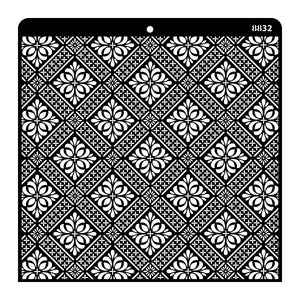 iCraft Multi-Surface Stencils - Perfect for Walls, DIY & Resin Art Projects | Reusable |12" x 12" Stencil-8832