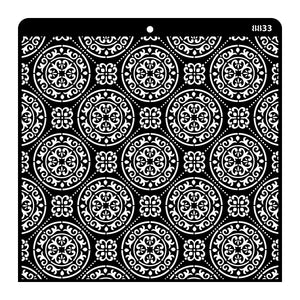 iCraft Multi-Surface Stencils - Perfect for Walls, DIY & Resin Art Projects | Reusable |12" x 12" Stencil-8809