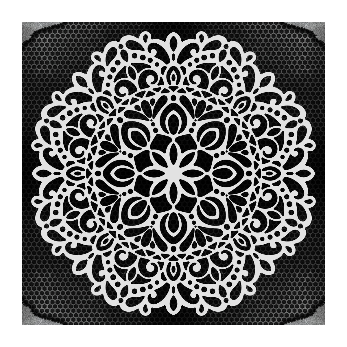 iCraft Multi-Surface Stencils - Perfect for Walls, DIY & Resin Art Projects | Reusable |12" x 12" Stencil-8835