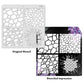 iCraft Multi-Surface Stencils - Perfect for Walls, DIY & Resin Art Projects | Reusable |12" x 12" Stencil-8836