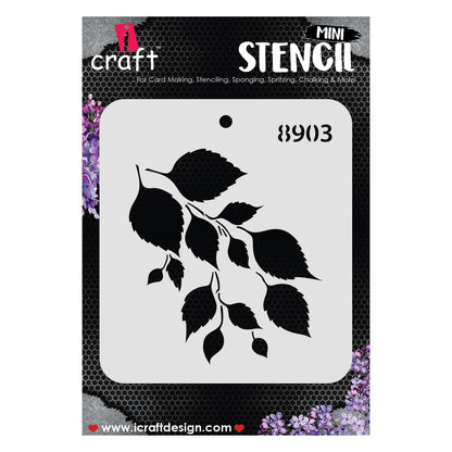 iCraft Multi-Surface Stencils - Perfect for Walls, DIY & Resin Art Projects | Reusable |Mini Stencil 4"x 4"-8903