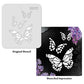 iCraft Multi-Surface Stencils - Perfect for Walls, DIY & Resin Art Projects | Reusable |Mini Stencil 4"x 4"-8905