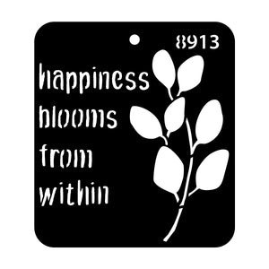 iCraft Multi-Surface Stencils - Perfect for Walls, DIY & Resin Art Projects | Reusable |Mini Stencil 4"x 4"-8913