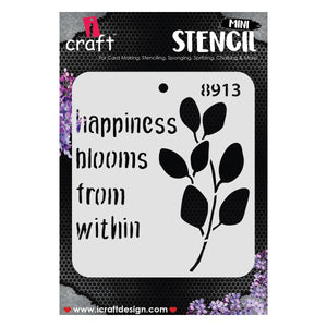 iCraft Multi-Surface Stencils - Perfect for Walls, DIY & Resin Art Projects | Reusable |Mini Stencil 4"x 4"-8913