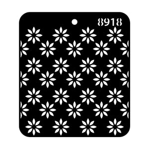 iCraft Multi-Surface Stencils - Perfect for Walls, DIY & Resin Art Projects | Reusable |Mini Stencil 4"x 4"-8918