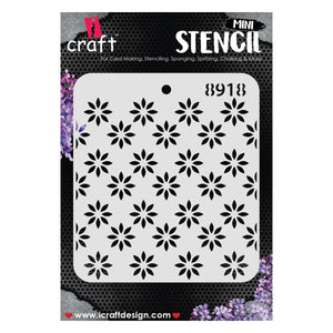 iCraft Multi-Surface Stencils - Perfect for Walls, DIY & Resin Art Projects | Reusable |Mini Stencil 4"x 4"-8918