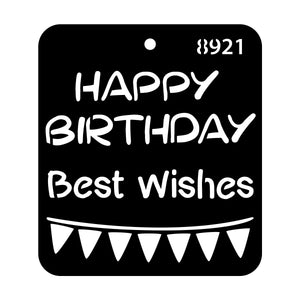 iCraft Multi-Surface Stencils - Perfect for Walls, DIY & Resin Art Projects | Reusable |Mini Stencil 4"x 4"-8921