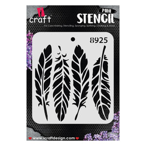 iCraft Multi-Surface Stencils - Perfect for Walls, DIY & Resin Art Projects | Reusable |Mini Stencil 4"x 4"-8925