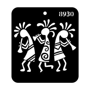 iCraft Multi-Surface Stencils - Perfect for Walls, DIY & Resin Art Projects | Reusable |Mini Stencil 4"x 4"-8930