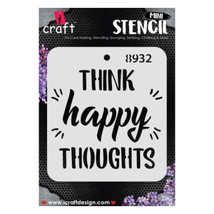 iCraft Multi-Surface Stencils - Perfect for Walls, DIY & Resin Art Projects | Reusable |Mini Stencil 4"x 4"-8932