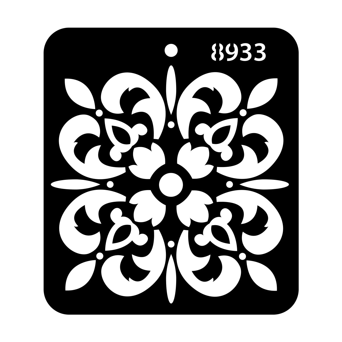 iCraft Multi-Surface Stencils - Perfect for Walls, DIY & Resin Art Projects | Reusable |Mini Stencil 4"x 4"-8933