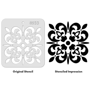 iCraft Multi-Surface Stencils - Perfect for Walls, DIY & Resin Art Projects | Reusable |Mini Stencil 4"x 4"-8933