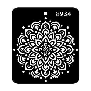 iCraft Multi-Surface Stencils - Perfect for Walls, DIY & Resin Art Projects | Reusable |Mini Stencil 4"x 4"-8934