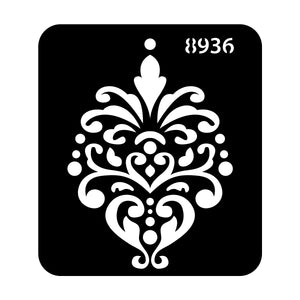 iCraft Multi-Surface Stencils - Perfect for Walls, DIY & Resin Art Projects | Reusable |Mini Stencil 4"x 4"-8936