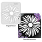 iCraft Multi-Surface Stencils - Perfect for Walls, DIY & Resin Art Projects | Reusable |Mini Stencil 4"x 4"-8937