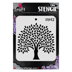 iCraft Multi-Surface Stencils - Perfect for Walls, DIY & Resin Art Projects | Reusable |Mini Stencil 4"x 4"-8942