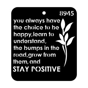 iCraft Multi-Surface Stencils - Perfect for Walls, DIY & Resin Art Projects | Reusable |Mini Stencil 4"x 4"-8945