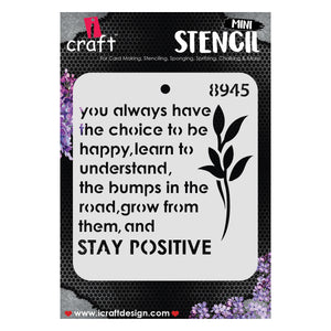iCraft Multi-Surface Stencils - Perfect for Walls, DIY & Resin Art Projects | Reusable |Mini Stencil 4"x 4"-8945