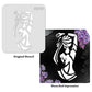 iCraft Multi-Surface Stencils - Perfect for Walls, DIY & Resin Art Projects | Reusable |Mini Stencil 4"x 4"-8949