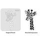 iCraft Multi-Surface Stencils - Perfect for Walls, DIY & Resin Art Projects | Reusable |Mini Stencil 4"x 4"-8950