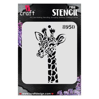 iCraft Multi-Surface Stencils - Perfect for Walls, DIY & Resin Art Projects | Reusable |Mini Stencil 4"x 4"-8950