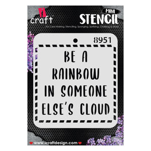 iCraft Multi-Surface Stencils - Perfect for Walls, DIY & Resin Art Projects | Reusable |Mini Stencil 4"x 4"-8951