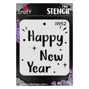 iCraft Multi-Surface Stencils - Perfect for Walls, DIY & Resin Art Projects | Reusable |Mini Stencil 4"x 4"-8952