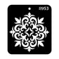 iCraft Multi-Surface Stencils - Perfect for Walls, DIY & Resin Art Projects | Reusable |Mini Stencil 4"x 4"-8953