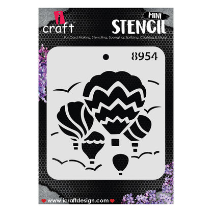 iCraft Multi-Surface Stencils - Perfect for Walls, DIY & Resin Art Projects | Reusable |Mini Stencil 4"x 4"-8954