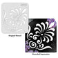 iCraft Multi-Surface Stencils - Perfect for Walls, DIY & Resin Art Projects | Reusable |Mini Stencil 4"x 4"-8955