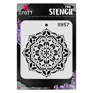 iCraft Multi-Surface Stencils - Perfect for Walls, DIY & Resin Art Projects | Reusable |Mini Stencil 4"x 4"-8957