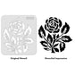 iCraft Multi-Surface Stencils - Perfect for Walls, DIY & Resin Art Projects | Reusable |Mini Stencil 4"x 4"-8958