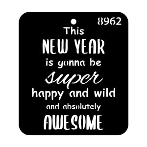 iCraft Multi-Surface Stencils - Perfect for Walls, DIY & Resin Art Projects | Reusable |Mini Stencil 4"x 4"-8962