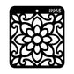 iCraft Multi-Surface Stencils - Perfect for Walls, DIY & Resin Art Projects | Reusable |Mini Stencil 4"x 4"-8965