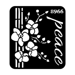 iCraft Multi-Surface Stencils - Perfect for Walls, DIY & Resin Art Projects | Reusable |Mini Stencil 4"x 4"-8966