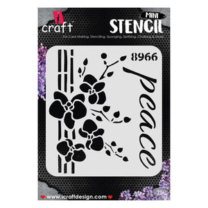 iCraft Multi-Surface Stencils - Perfect for Walls, DIY & Resin Art Projects | Reusable |Mini Stencil 4"x 4"-8966