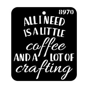 iCraft Multi-Surface Stencils - Perfect for Walls, DIY & Resin Art Projects | Reusable |Mini Stencil 4"x 4"-8970