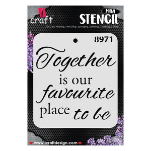 iCraft Multi-Surface Stencils - Perfect for Walls, DIY & Resin Art Projects | Reusable |Mini Stencil 4"x 4"-8971