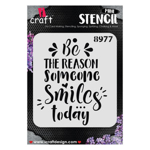 iCraft Multi-Surface Stencils - Perfect for Walls, DIY & Resin Art Projects | Reusable |Mini Stencil 4"x 4"-8977