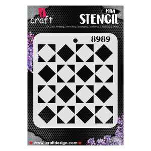 iCraft Multi-Surface Stencils - Perfect for Walls, DIY & Resin Art Projects | Reusable |Mini Stencil 4"x 4"-8989