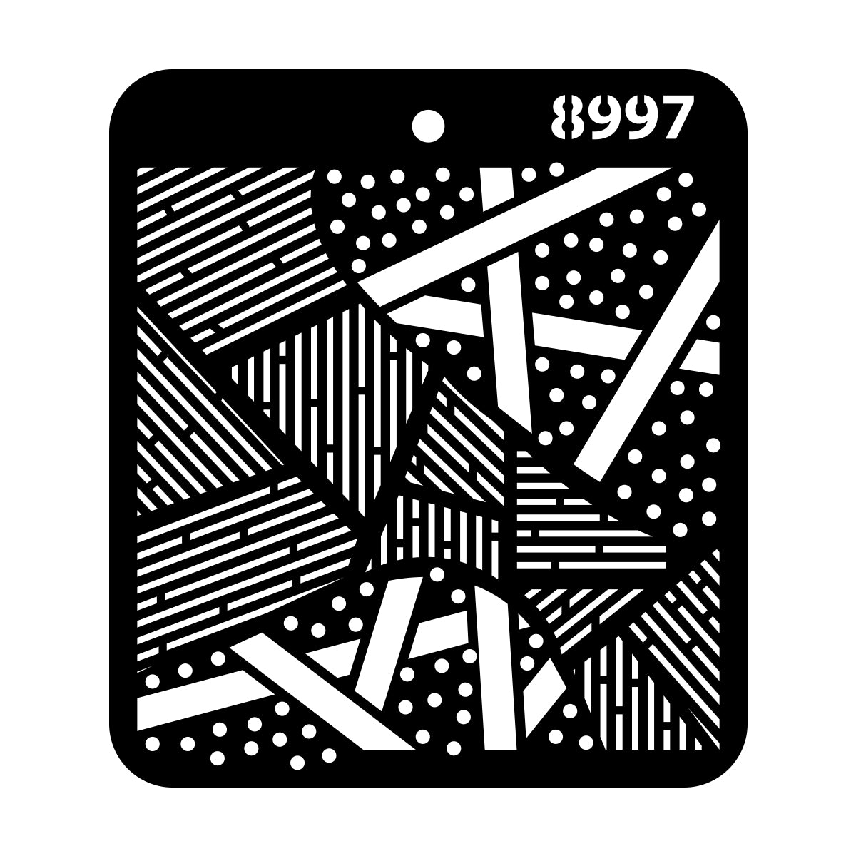 iCraft Multi-Surface Stencils - Perfect for Walls, DIY & Resin Art Projects | Reusable |Mini Stencil 4"x 4"-8997